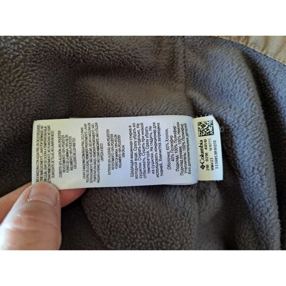 Columbia Mens Canvas Utility Jacket Loma Vista Tan L Corduroy Collar Utility - Picture 10 of 12